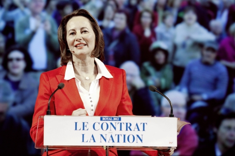  Segolene Royal, one of the main candidates from Socialist Party, at the political rally at the  Bataclan hall. Paris. 06 october2011.