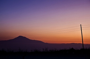  Sunset at Garni village. Armenia 2010.