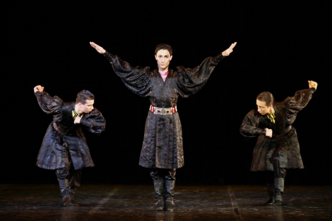  A solist dancer Ramil Mekhdiev. The performance of the Ballet Igor Moïsseïev at the Palais de Congres in Paris. 20.12.11