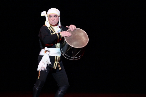  A solist dancer Rudiy Khodghoyan. The performance of the Ballet Igor Moïsseïev at the Palais de Congres in Paris. 20.12.11