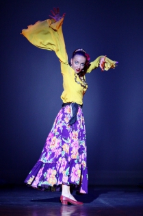  A solist dancer Yulia Stebletsova. The performance of the Ballet Igor Moïsseïev at the Palais de Congres in Paris. 20.12.11
