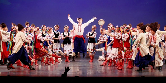  The performance of the Ballet Igor Moïsseïev at the Palais de Congres in Paris. 20.12.11