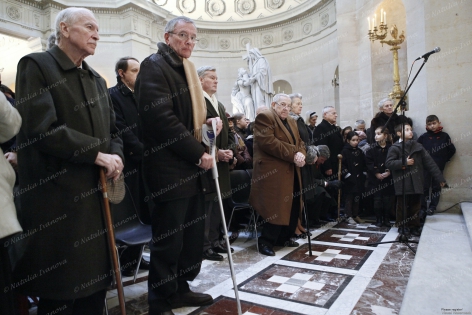  The ceremony of the souvenir of the King Louis XVI's death, organised by the House of Bourbon Institute . Paris. 22.01.2012