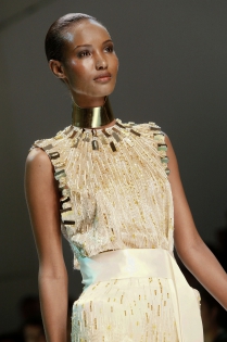  Fashion show of Alexandre Vautier spring-summer collection 2012 at the Beaux-arts de Paris. 24 January 2012.
